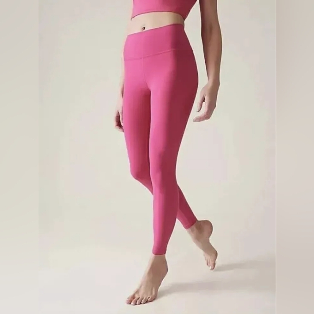 Athleta Transcend Stash Tight, Color Salvia Pink Size XS-TP
